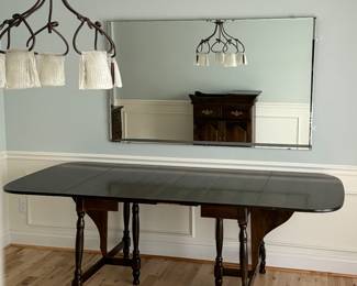 Dropleaf Dining Room Table w/2 Leaves & 4 Chairs Set (Can be purchased separately)