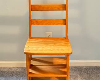 Wooden Folding Ladder Chair