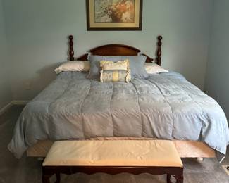 King Mattress and Box Spring.  Headboard Sold Separately