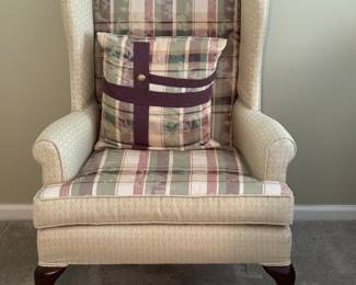Broyhill Wingback  Armchair & Ottoman