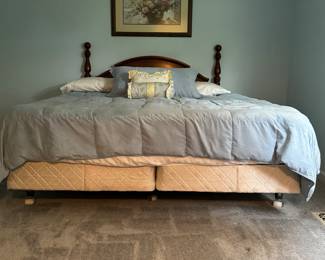 King Mattress and Box Spring.  Headboard Sold Separately