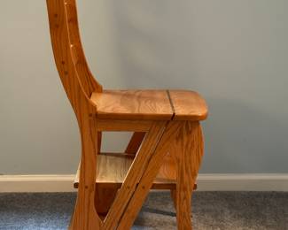 Wooden Folding Ladder Chair