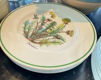 Tiffany & Co plates, Wild Flowers Tiffany & Co