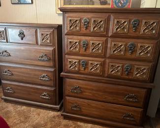 Mid-century dressers tongue & groove 