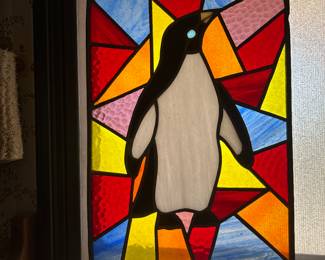 Stained glass penguin 