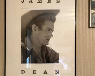 James Dean poster framed 