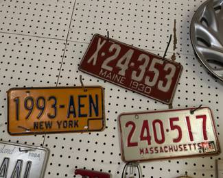 1993 NY 1930 Maine 1977 Maine license plates