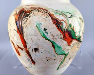 Early Nemadji Pottery Vase, 8"