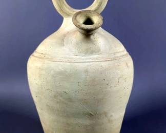 Spanish Water Jug - Chips On Underside Of Both Spouts - 12.75" Tall