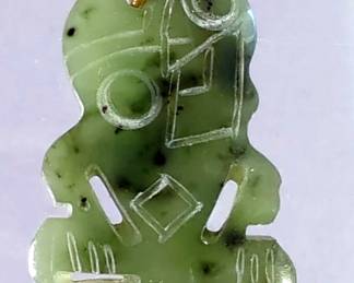 New Zealand Maori Hei Tiki Jade Pendant