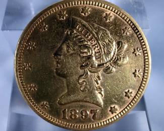 1897-P $10 Liberty Head Gold Coin