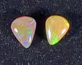 Pair Of Teardrop Ethiopian Opals - Approx. 7.7mm x 6.15mm