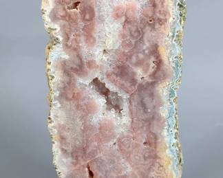 Pink Amethyst Slice On Display Stand, 1.61kg, 11.5" Tall