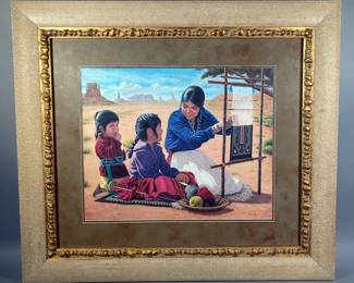 Kenneth M. Freeman "The Tradition Goes On" Signed And Numbered, Framed And Matted Under Glass Art Print, 33" x 29.5"