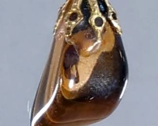 Free Form Polished Tigers Eye Stone Pendant