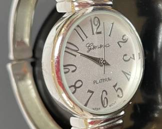  Silver Watch with Numbers
