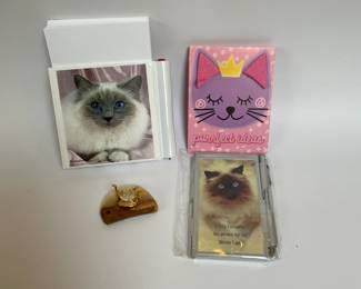 Various Cat Note, Idea and If Only I could be the person my cat thinks I am Holders