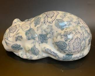 French Country Cat Statue