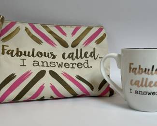 Fabulous Call I Answered  Clutch and Mug