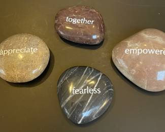  Together Empowered Fearless Appreciate Stones