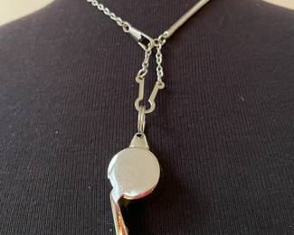 Silver Chain with Whistle