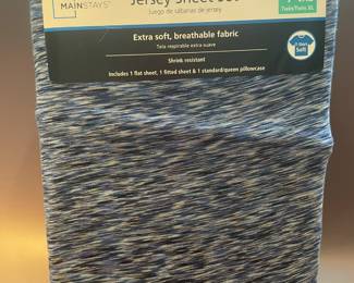 Mainstays Jersey Sheet Set Blue Flame
