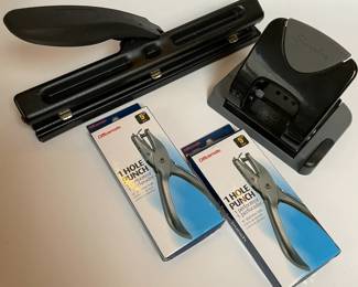  Various Paper Hole Punchers