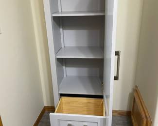 Gray Cabinet  Open
