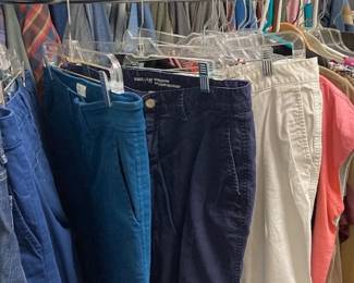 Tons of jeans-- Gap, NYDJ, etc...