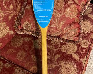 Paddle menu from the Rusty Scupper restaurant!  