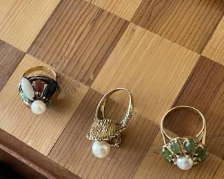 14k gold rings 
