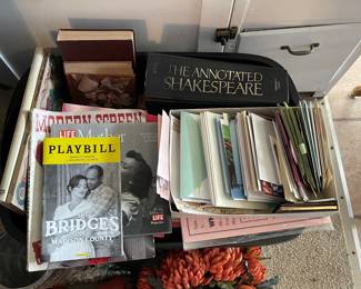 Old playbill and other books/magazines