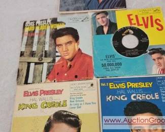 3 ELVIS PRESLEY 45 rpm records