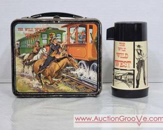 14 1969 Aladdin. The Wild Wild West Lunch Box and Thermos