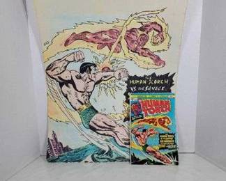 Marvel Comics Group The Human Torch 7 and Drawing