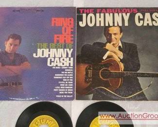2 JOHNNY CASH 2  33 RPM albums