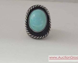 2 Native American Silver Variscite Ring