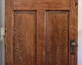 Beautiful vintage solid oak door