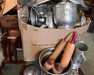 Hammered aluminum, rolling pins, galore!