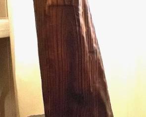 Carved Polynesian magazine holder