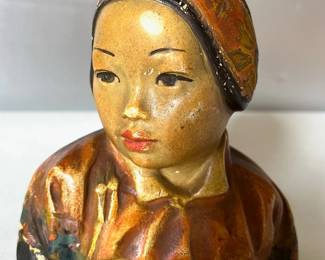 Esther Hunt chalkware bust