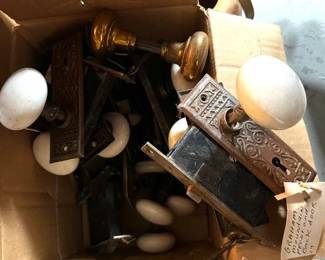 Antique door knob sets 