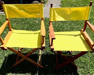 Pair of director's chairs