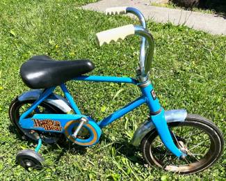 Honey Bear bike with training wheels