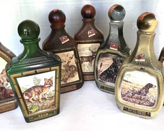 Lots of collector's Jim Beam bottles