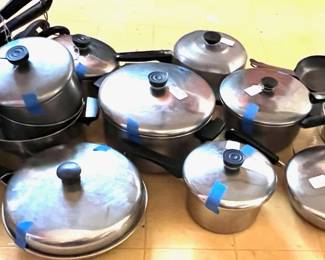Stainless pots and pans