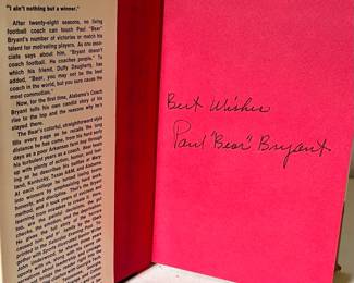 Bear Bryant Signature 