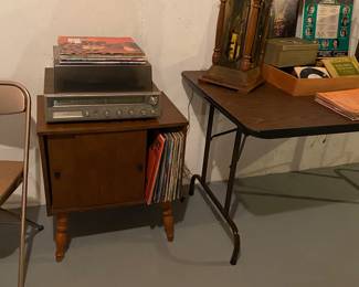 Record Stand, Record Player 