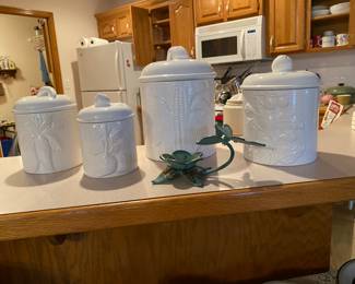 All White Canister Set