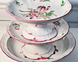 Antique Luneville, France Dinnerware